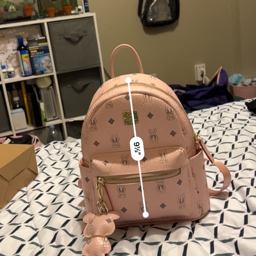 Pink small backpack - Picture 5 of 5